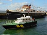 ID 2685 CALSHOT (1929) a former tug tender which served many of the great liners of yesteryear during their stop-overs in Southampton, England and PROSPECT, one of the modern harbourmaster/patrol launches in...